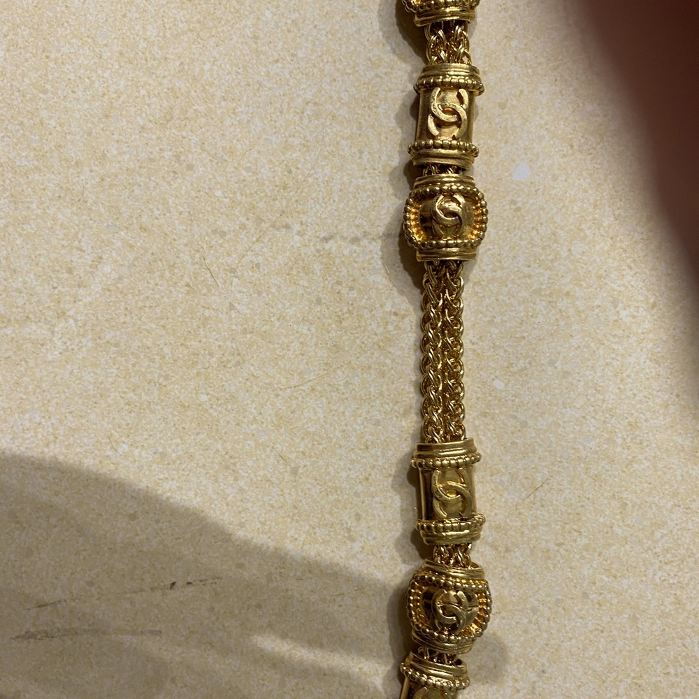 Vintage CHANEL bracelet with CC logos